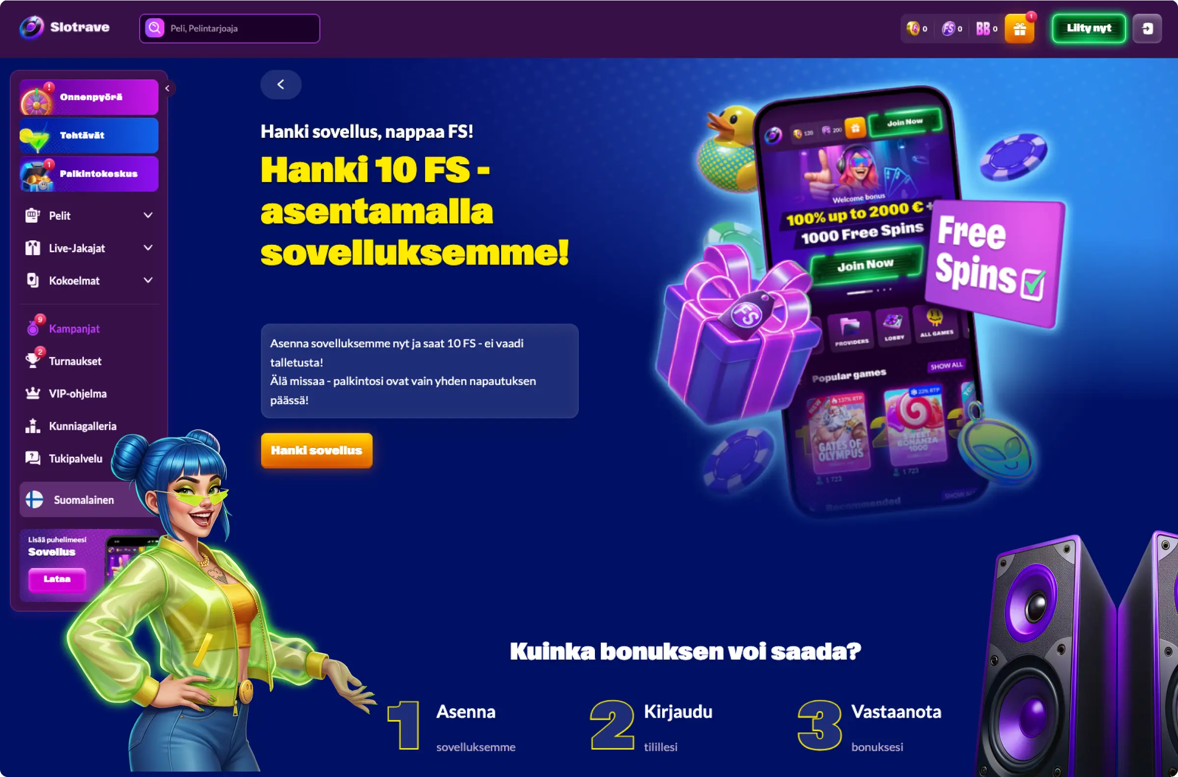 Slotrave Mobiilikasino-versio